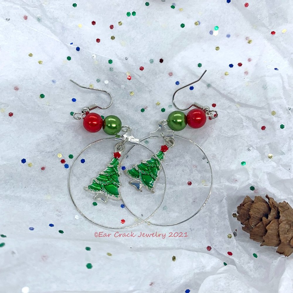 Holiday - Handmade Dangles - Christmas Tree - Picture 7 of 7